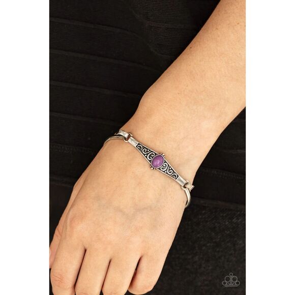 Stone Scrolls Purple Bracelet (184) - Picture 1 of 2